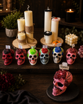 Skull candles 3" high x 4.5" wide