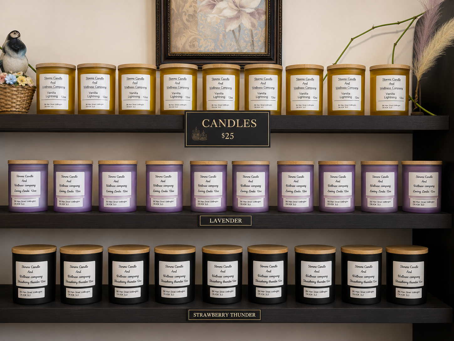 Vanilla Lightning 12 oz Candle