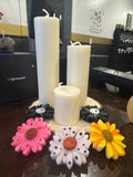 Pillar Candle 60.00 for all 3. email us for specific sizes you need.